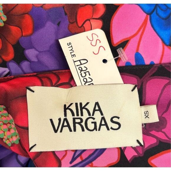 Kika Vargas Floral Print One Shoulder Dress NWT Size XS - Picture 4 of 4